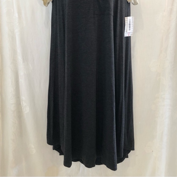 New LULAROE Charcoal Gray / Ivory Carly Dress S 4 6 - Picture 2 of 6